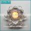 LX-Z148 Crystal clear tealight lotus flower candle holder wholesale