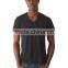 Custom round neck plain black cotton mens fitted blank t-shirts