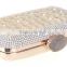 New products glass and rhinestone evening bag of women