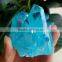 Blue Rainbow Aqua Aura Quartz Point Titanium Coating Crystal Cluster