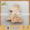 Laser cutting pine wood hanging tag for Christmas ornament