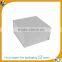 Rigid cardboard packaging hat box white house