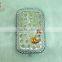 Charm cosmetic mirror/sliver pocket mirror with diamond/promotional gift cosmetic compact rhinestone mirror