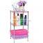 RH-HZL01 three layers chrome metal wire shelf rack 300*300*600mm commodity shelf Kitchen rack