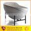 luxuxy white marble oval free standing bathtub