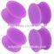 Solid Pink Silicone Ear Tunnel Plug Piercing Jewelry ( Pink, Purple)