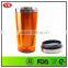 16oz insulated double wall translucent thermos coffee mug