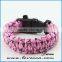 Mix colors Strong layers paracord bracelets with fire starter outdoor survival bracelet