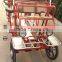 4 wheel Pedal go karts 4 person cyclewith baby seat