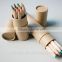 Hot sale recycled brown kraft paper tube and color pencil packing box