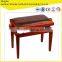 high quality adjustable wooden piano bench