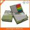 Customized Neon Sticky Strips,Printing Cardholder with combined Sticky notepads, Stationery Set