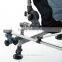 Outsunny Gray Folding Portable Fishing Chair with Rod Holder