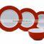 131 PCS 18people square/round bone china dinner sets