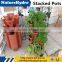 Vertical Plastic Garden Tower Plastic Stackable Pots