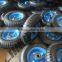 TRUPER quality pneumatic rubber wheel 8x2.50-4 with red rim 6202RZ bearing