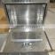 Aluminum Front Open Tool Box, Diamond Plated, Silver