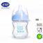 Eco-friendly BPA transparent Glass bottle for baby feeding