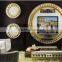 World Precious Tassel Design Telephone Stand, Gold Leaf Pedestal Square Telephone Stand