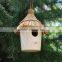 Environmental-friendly Unfinished Homemade Wooden Bird House