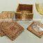Square Rattan Coasters with Holder / rattan coasters rattan platemat