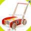 2017 wholesale new products baby wooden push along walker best design kids wooden push along walker with building blicks W16E067