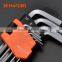 Professional 9pcs Short Ball Point Hex Key Wrench