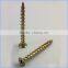 Factory price yellow zinc fibreboard screw made in china
