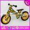 Preschool Balance push wooden children bicycle,Wooden Balance Bike for children,Brightly colored wooden children bicycle W16C117