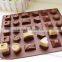 Christmas Chocolate Molds,Fancy Silicone cake mold 30 Cavity Multi Shaped Candy Jelly Ice