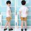 Custom Primary School Shirt /Short Skirt And Pants For Children Summer School Uniform