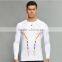 Custom men slim springy quick-dry running sport T-shirt