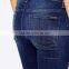 slim fit blue plain stretch slim jeans for women wholesale factory price