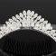 Hot sale alloy tiara top rhinestone crown hair jewelry for girl wedding jewelry