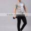 Men Grey White Printed T-Shirt Short Sleeve Gym Fitness Gear Workout Wear Cotton And Elastane Blend Custom Active Tops