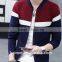 Wholesale Life Men Zipper Jacket Sweatshirt Without Hood CVC(80/20)