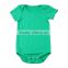 2017 childrens clothing short sleeve blank solid cotton smocked romper carters baby clothes