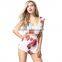 2016 Fashion summer casual printed sexy women jumpsuit 2016