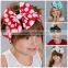 Wholesale girls big bowknot Hair Accessory gold dot cotton headband