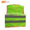 2017 OEM colorful green high visibility safety vest with CE