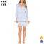 Wholesale clothing lace trim wrap front hot sexy nighty for women