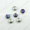 DZ-3032 flower shape middle holes crystal sew on rhinestones for dresses