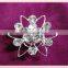 Wedding clear crystal hair twist metal spiral snowflake twists for women
