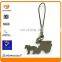 Retro carriage metal enamel mobile phone charm pendant