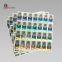 Round laser etched adhesive security hologram labels with serial numbers
