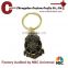 Metal souvenir enamel anchor keychain with nickle plate