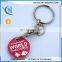 Metal trolley keychain coin for supermarket trolley