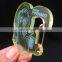 Customized clear green cartoon acrylic keychain laser cut