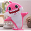 Luminous easter gift cute baby shark plush toy manufacture