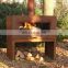 Latest Smokeless Corten Steel Outdoor Kitchen Outdoor Fire Pit
